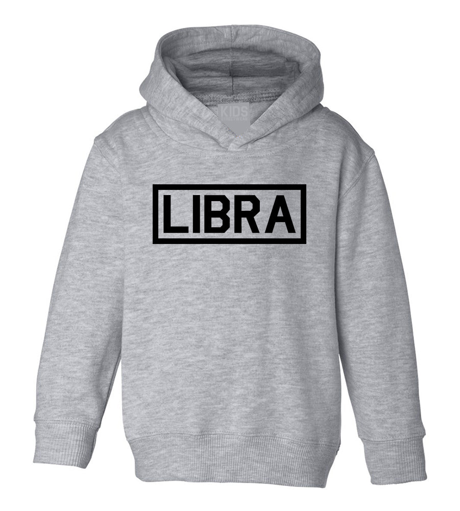 Libra Horoscope Sign Toddler Boys Pullover Hoodie Grey