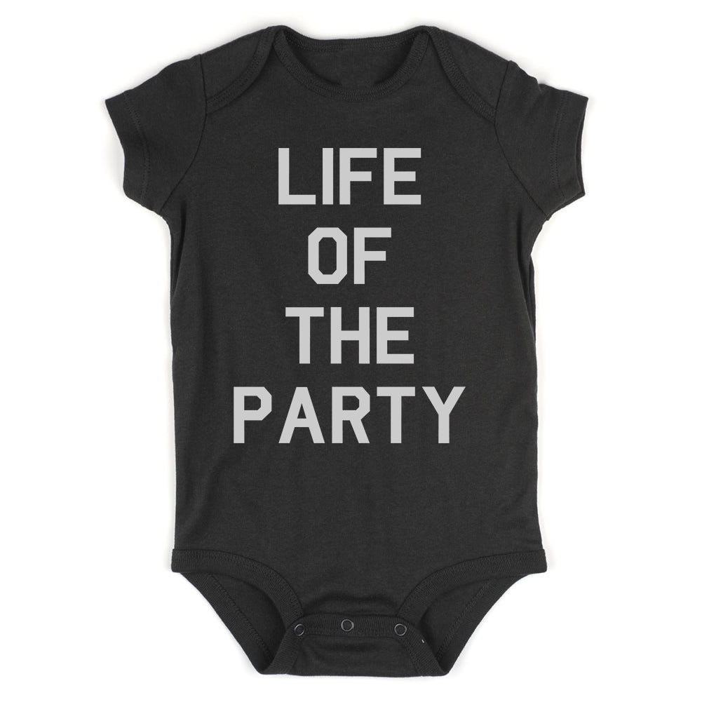 Life Of The Party Birthday Infant Baby Boys Bodysuit Black