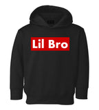 Lil Bro Red Box Toddler Boys Pullover Hoodie Black