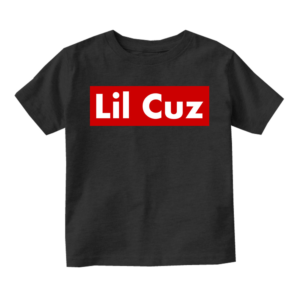 Lil Cuz Red Box Toddler Boys Short Sleeve T-Shirt Black