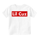 Lil Cuz Red Box Toddler Boys Short Sleeve T-Shirt White