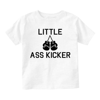 Little Ass Kicker Boxing Infant Baby Boys Short Sleeve T-Shirt White