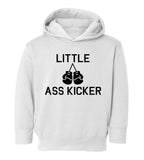Little Ass Kicker Boxing Toddler Boys Pullover Hoodie White