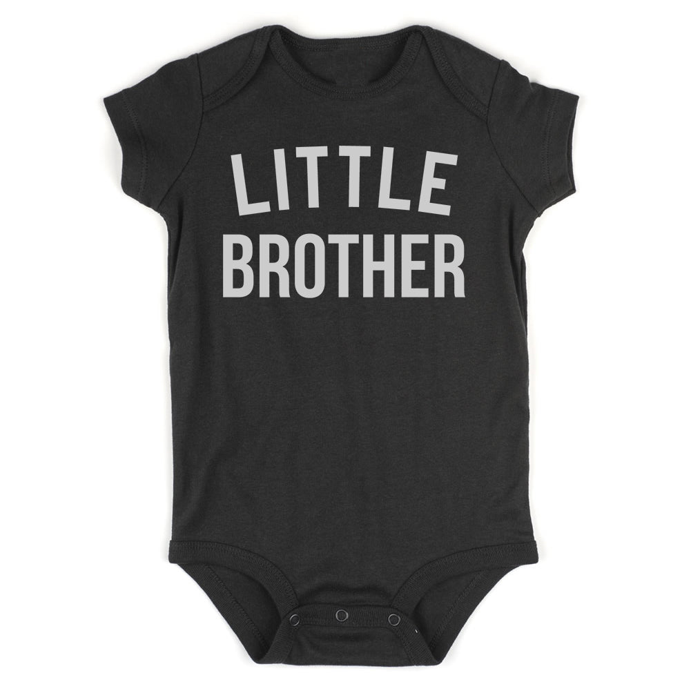 Little Brother Infant Baby Boys Bodysuit Black