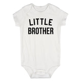 Little Brother Infant Baby Boys Bodysuit White
