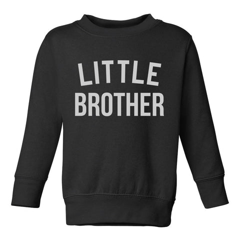 Little Brother Toddler Boys Crewneck Sweatshirt Black