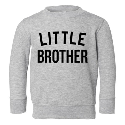 Little Brother Toddler Boys Crewneck Sweatshirt Grey