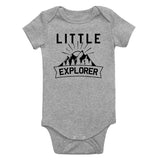 Little Explorer Camping Infant Baby Boys Bodysuit Grey