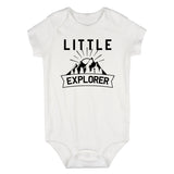 Little Explorer Camping Infant Baby Boys Bodysuit White