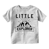 Little Explorer Camping Infant Baby Boys Short Sleeve T-Shirt Grey