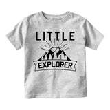 Little Explorer Camping Toddler Boys Short Sleeve T-Shirt Grey