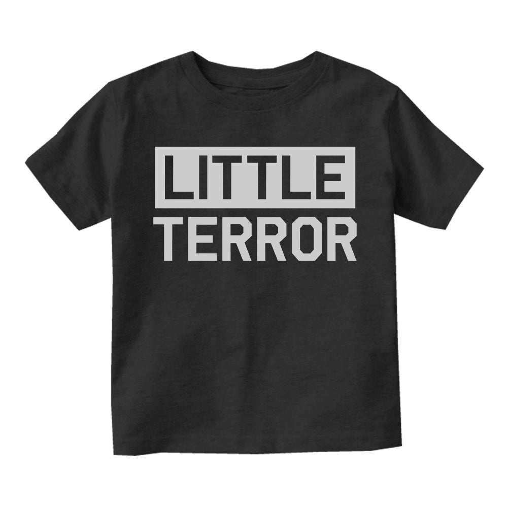 Little Terror Infant Baby Boys Short Sleeve T-Shirt Black
