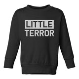 Little Terror Toddler Boys Crewneck Sweatshirt Black