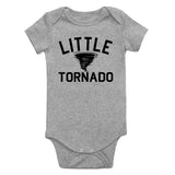 Little Tornado Funny Infant Baby Boys Bodysuit Grey