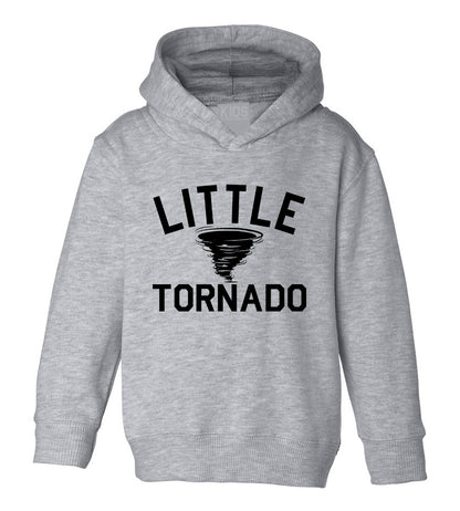 Little Tornado Funny Toddler Boys Pullover Hoodie Grey