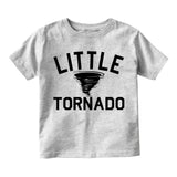Little Tornado Funny Toddler Boys Short Sleeve T-Shirt Grey