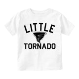 Little Tornado Funny Toddler Boys Short Sleeve T-Shirt White