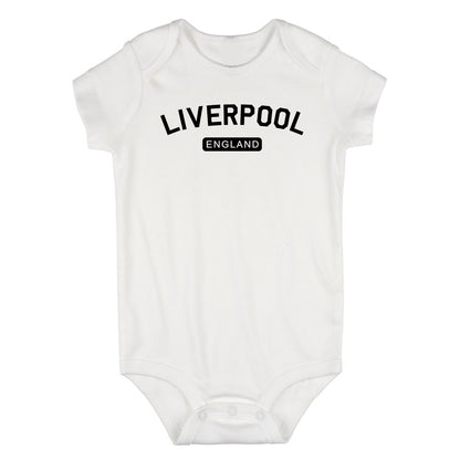 Liverpool England Arch Infant Baby Boys Bodysuit White