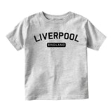 Liverpool England Arch Infant Baby Boys Short Sleeve T-Shirt Grey
