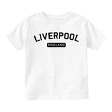 Liverpool England Arch Infant Baby Boys Short Sleeve T-Shirt White