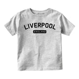 Liverpool England Arch Toddler Boys Short Sleeve T-Shirt Grey