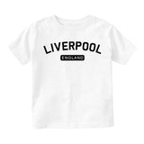 Liverpool England Arch Toddler Boys Short Sleeve T-Shirt White