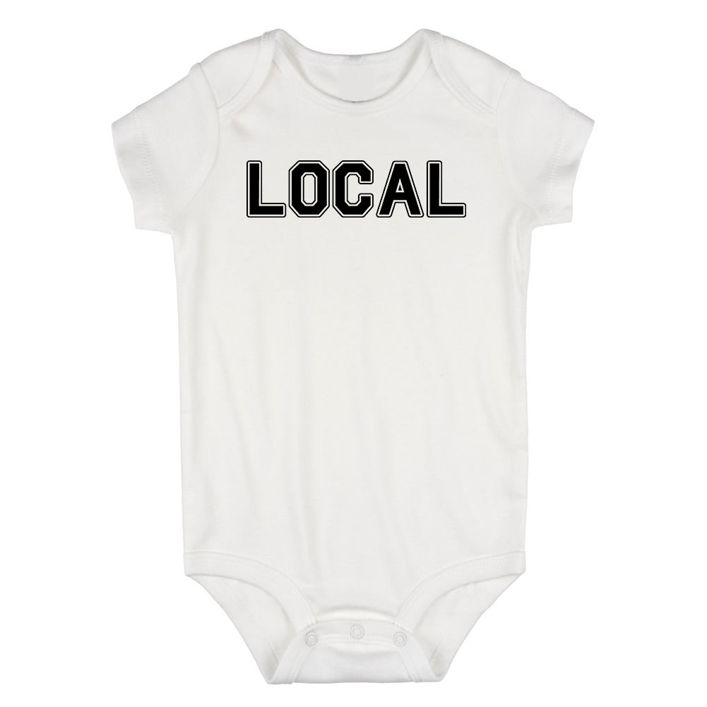 Local Surf Infant Baby Boys Bodysuit White