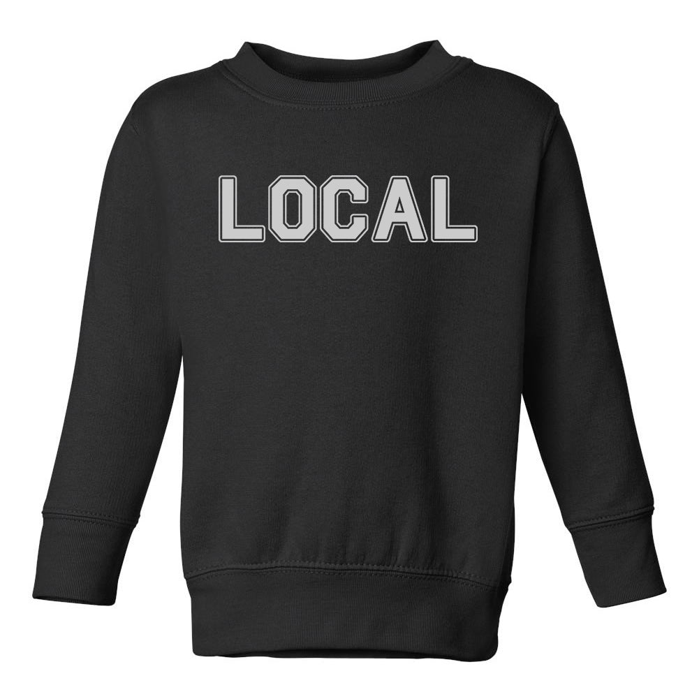 Local Surf Toddler Boys Crewneck Sweatshirt Black