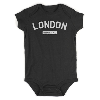 London England Arch Infant Baby Boys Bodysuit Black