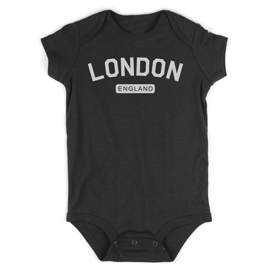 London England Arch Infant Baby Boys Bodysuit Black