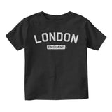 London England Arch Infant Baby Boys Short Sleeve T-Shirt Black