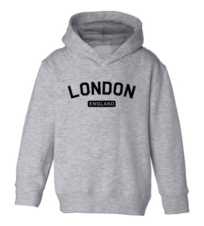 London England Arch Toddler Boys Pullover Hoodie Grey