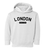 London England Arch Toddler Boys Pullover Hoodie White