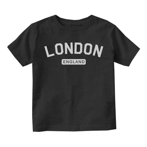 London England Arch Toddler Boys Short Sleeve T-Shirt Black