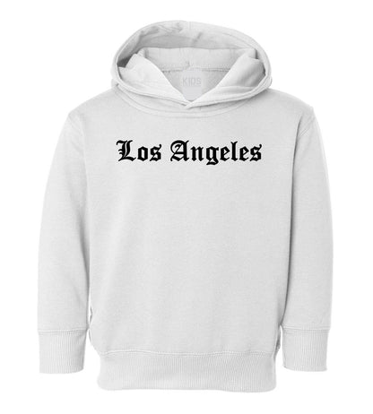 Los Angeles Old English California Toddler Boys Pullover Hoodie White