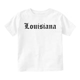 Louisiana State Old English Toddler Boys Short Sleeve T-Shirt White