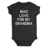Mad Love For My Grandma Infant Baby Boys Bodysuit Black
