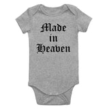 Made In Heaven Infant Baby Boys Bodysuit Grey