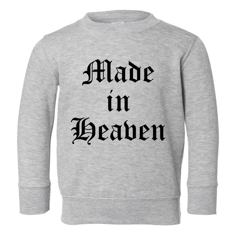 Made In Heaven Toddler Boys Crewneck Sweatshirt Grey