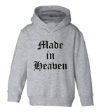 Made In Heaven Toddler Boys Pullover Hoodie Grey
