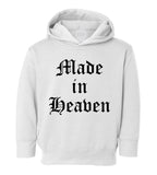 Made In Heaven Toddler Boys Pullover Hoodie White
