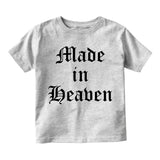 Made In Heaven Toddler Boys Short Sleeve T-Shirt Grey