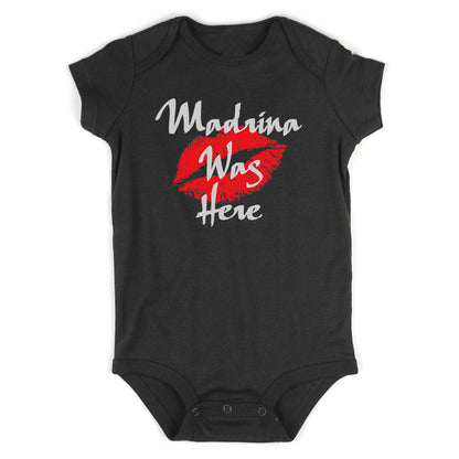 Madrina Was Here Baby Bodysuit One Piece Black