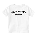 Manchester England Arch Infant Baby Boys Short Sleeve T-Shirt White