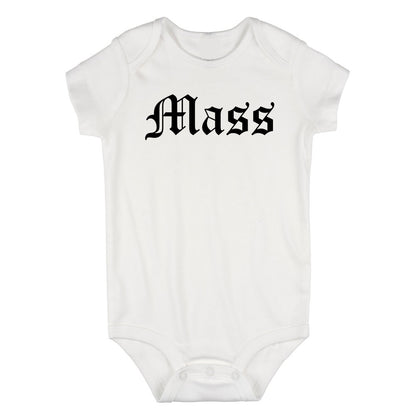 Mass Massachusetts Goth Infant Baby Boys Bodysuit White
