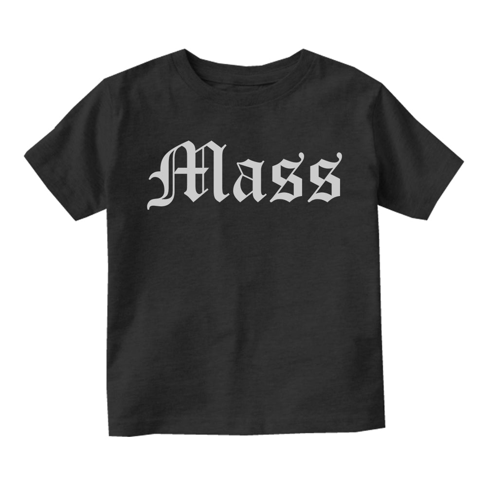 Mass Massachusetts Goth Infant Baby Boys Short Sleeve T-Shirt Black