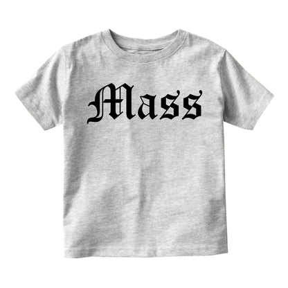 Mass Massachusetts Goth Infant Baby Boys Short Sleeve T-Shirt Grey