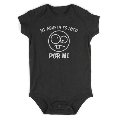 Mi Abuela Es Loco Por Mi Baby Bodysuit One Piece Black