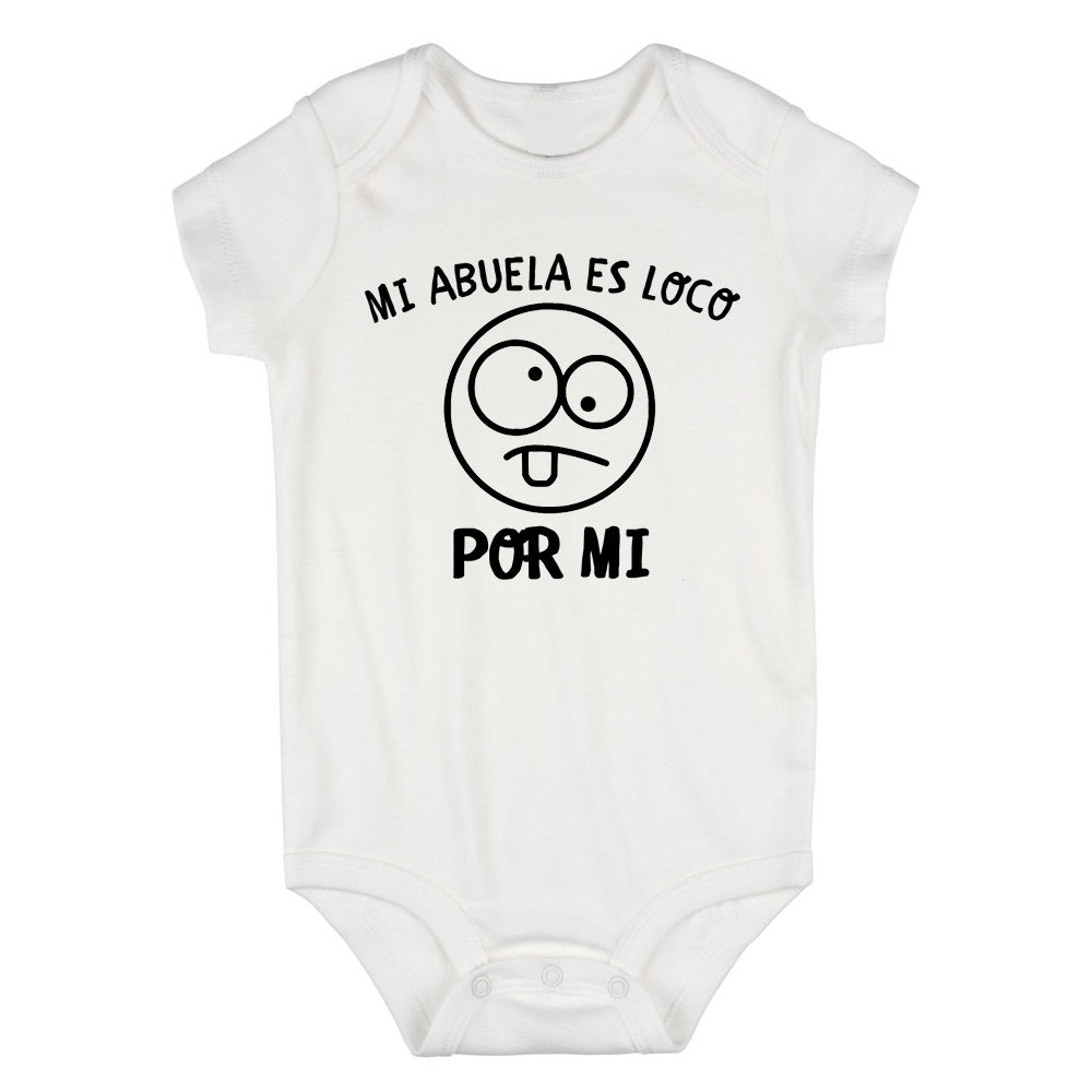 Mi Abuela Es Loco Por Mi Baby Bodysuit One Piece White