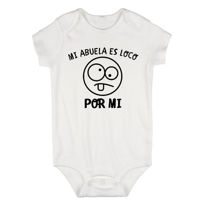 Mi Abuela Es Loco Por Mi Baby Bodysuit One Piece White